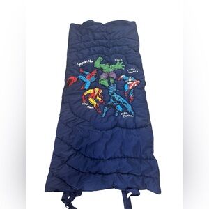 Pottery Barn Kids Navy Marvel Comics Superhero Sleeping Bag